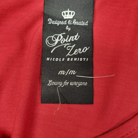 POINT Zero Soft Comfy Light Long Sleeved Red Blouse or Tunic Top- Size M - Picture 6 of 8